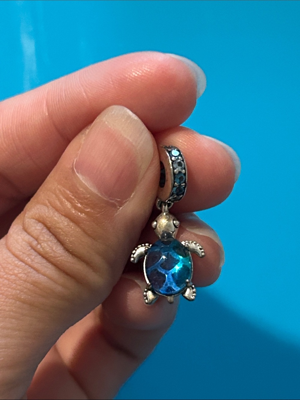 Pandora Blue Turtle Charm